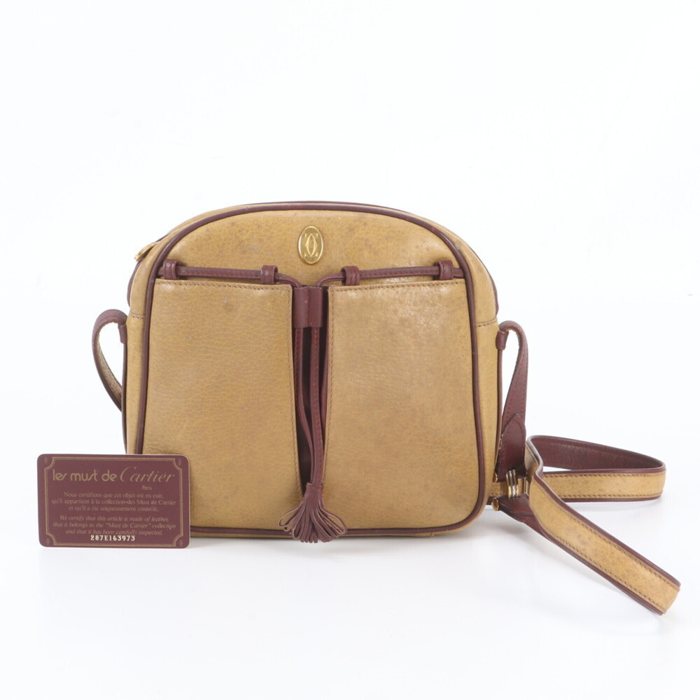Cartier Must Line Leather Shoulder Bag/Crossbody Bag for Women, with Guarante...